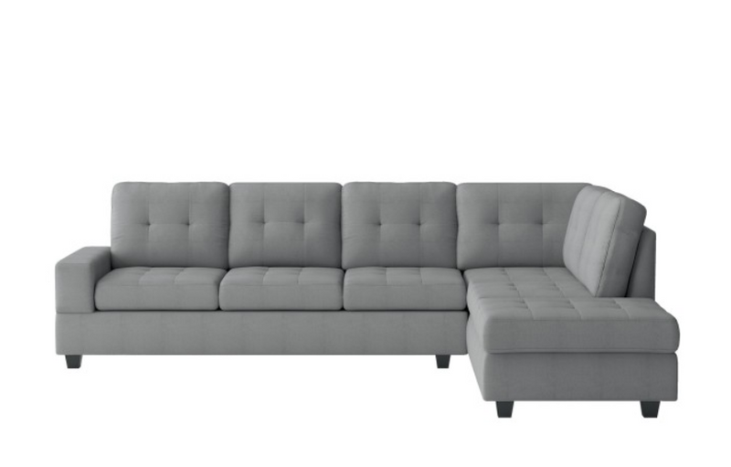 9507GRY-SC - 2-Piece Reversible Sectional with Chaise