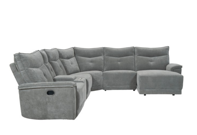 9509DG-6LR5R - 6-Piece Modular Reclining Sectional with Right Chaise