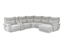 9509MGY-6LR5R - 6-Piece Modular Reclining Sectional with Right Chaise
