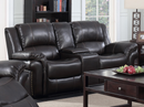 9521BRW-2C - Reclining Loveseat with Console