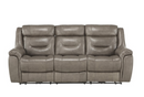9528BRG-3PWH - Power Double Reclining Sofa with Power Headrests and USB Ports