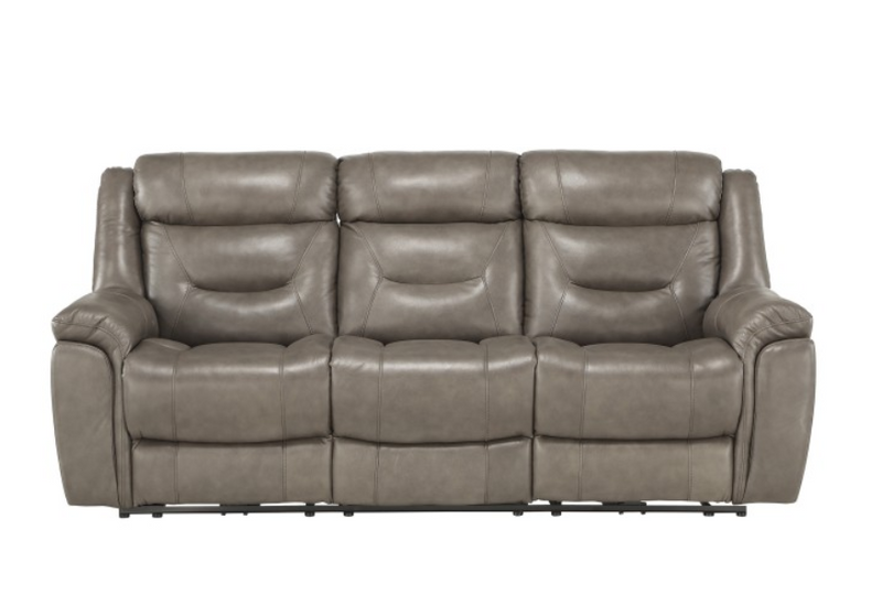 9528BRG-3PWH - Power Double Reclining Sofa with Power Headrests and USB Ports