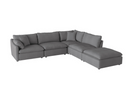 9544GY-5OT - 5-Piece Modular Sectional with Ottoman