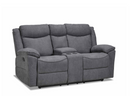 9568GYF-2C - Double Reclining Loveseat with Console and Cupholders