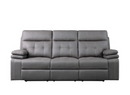 9590GY-3PWH - Power Double Reclining Sofa with Power Headrests and USB Port