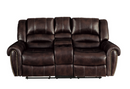 9668NDB-2 - Double Glider Reclining Love Seat with Center Console