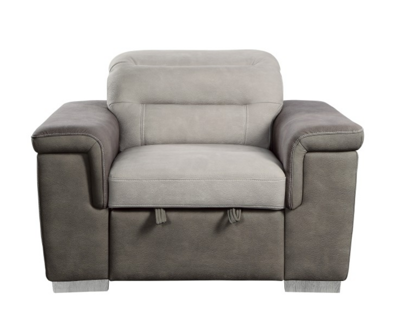 9808-1 - Chair with Pull-out Ottoman