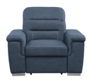 9808BUE-1 - Chair with Pull-out Ottoman
