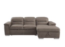 9808STP-SC - 2-Piece Sectional with Pull-out Bed and Hidden Storage