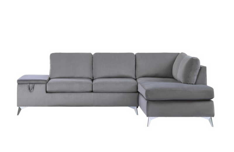 9847GY-SC - 2-Piece Reversible Sectional with Storage