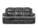 9849GRY-3 - Motion Sofa with Drop Down Table