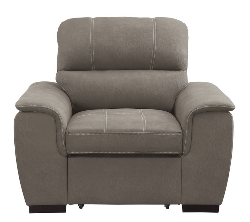 9858TP-1 - Chair with Pull-out Ottoman