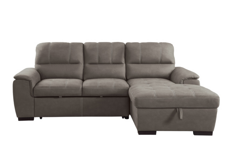 9858TP-SC - 2-Piece Sectional with Pull-out Bed and Hidden Storage