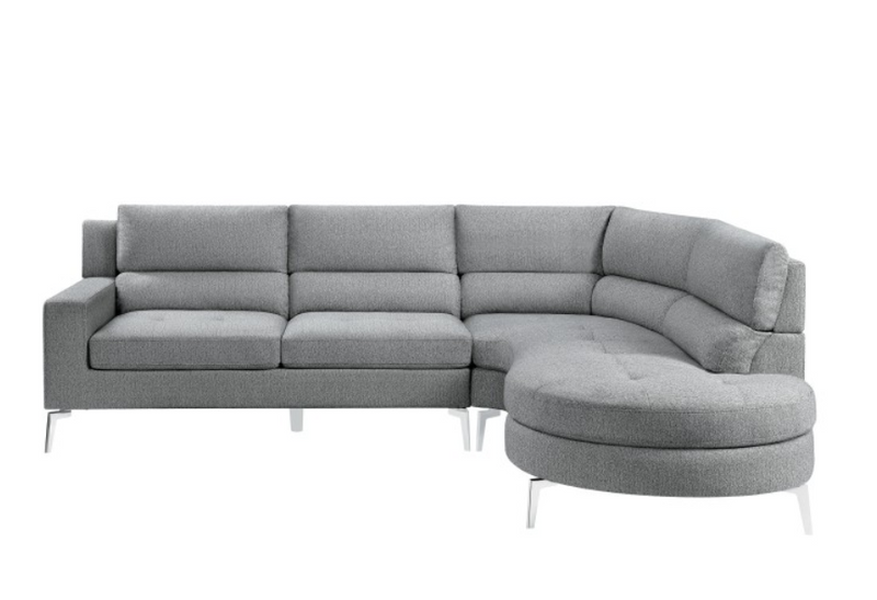 9879GY-SC - 2-Piece Sectional with Right Chaise