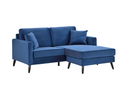 99006BLU-3SC - Reversible Sofa Chaise with 2 Pillows