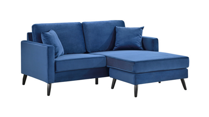 99006BLU-3SC - Reversible Sofa Chaise with 2 Pillows