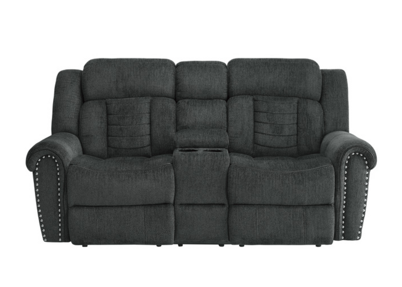 9901CC-2 - Double Reclining Love Seat with Center Console