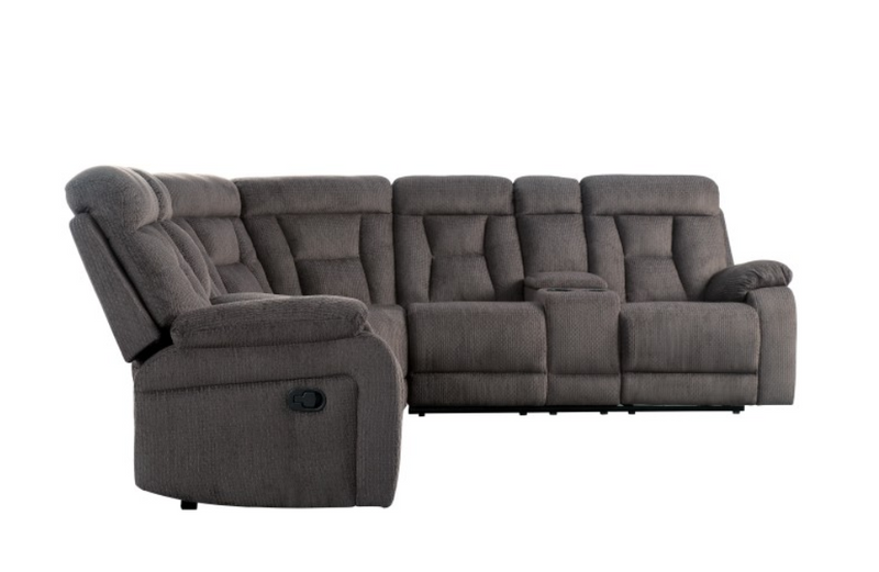 9914CH-SC - 3-Piece Reclining Sectional with 2 Consoles