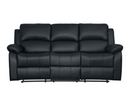 9928BLK-3 - Double Reclining Sofa with Center Drop-Down Cup Holders