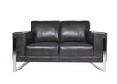 99403CHR-2 - Leather Loveseat