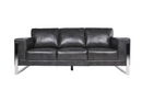 99403CHR-3 - Leather Sofa