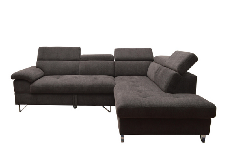 99829GRYLSS - 2pc Sectional with Pop-up Bed and Right Chaise