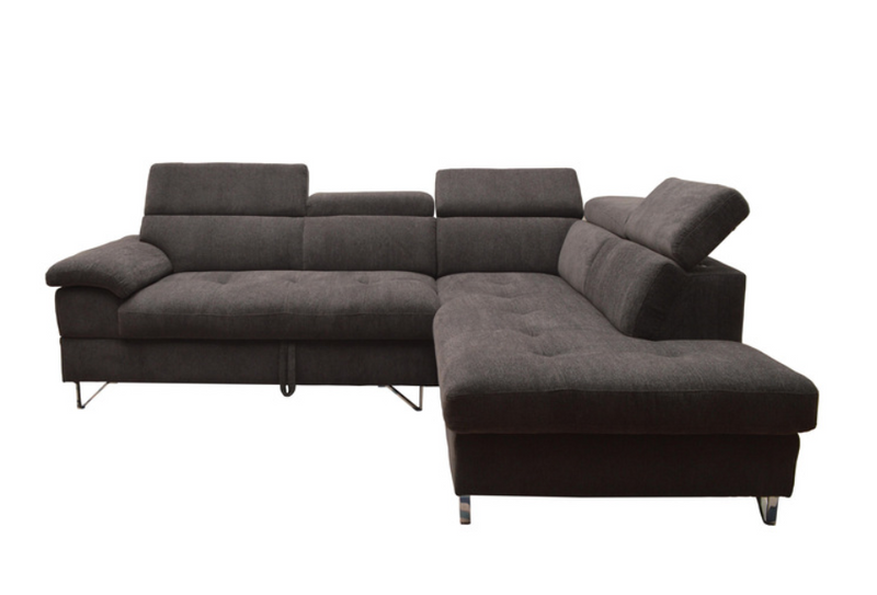 99829GRYLSS - 2pc Sectional with Pop-up Bed and Right Chaise