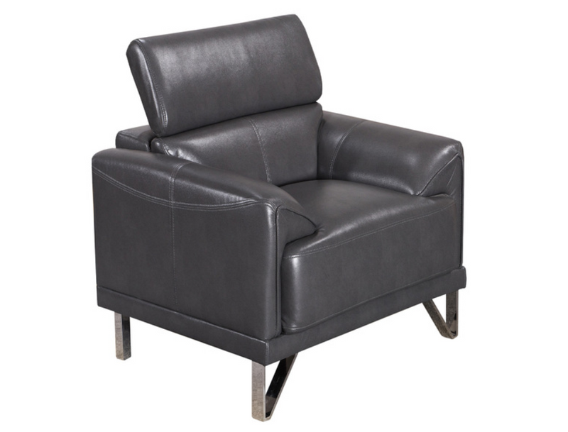 99834GRY-1 - Chair with Rachet Headrest