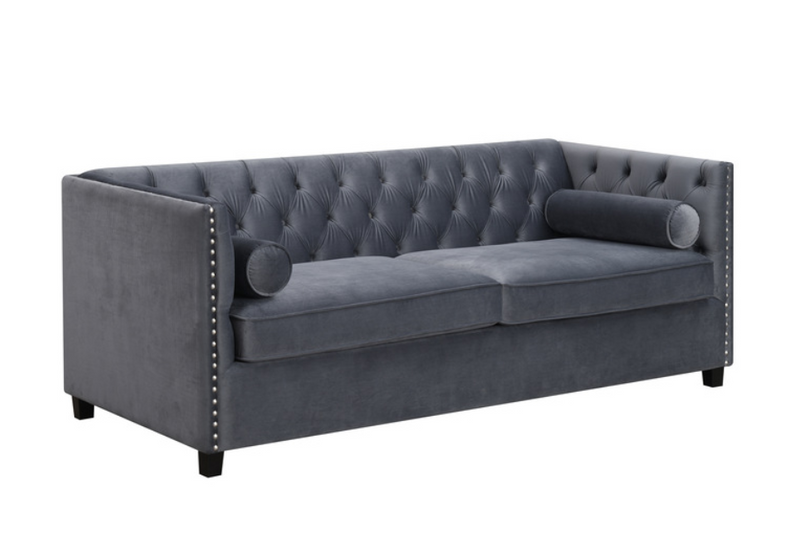 99837GRY-3SB - Sofabed with Kidney Pillows