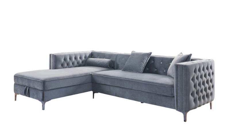 99871GRYSS - 2-piece Sectional with Left Side Storage Chaise