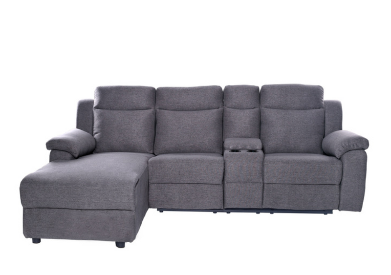 99885GRYSS - 2-Piece Loveseat Chaise Motion Sectional