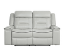 9999GY-2 - Double Lay Flat Reclining Love Seat