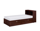 B2013BCDC-1R - Twin Bookcase Bed with Twin Trundle