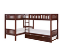 B2013CNDC-1R - Corner Bunk Bed with Twin Trundle