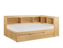 B2043BC-1BCR - Twin Bookcase Corner Bed with Twin Trundle
