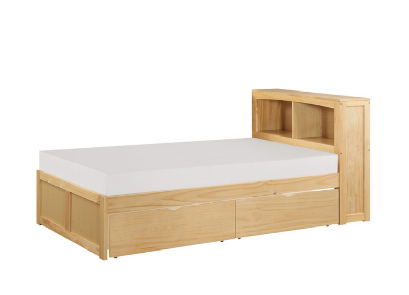 B2043BC-1T - Twin Bookcase Bed with Storage Boxes