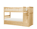 B2043SB-1-T - Twin, Twin Step Bunk Bed with Storage Boxes