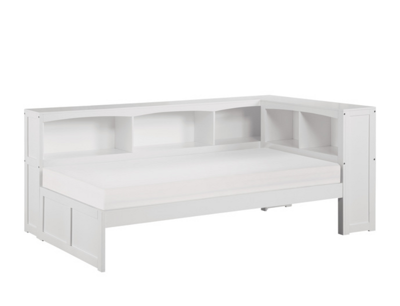 B2053BCW-1BC - Twin Bookcase Corner Bed