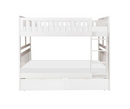 B2053FFW-1-T - Full, Full Bunk Bed with Storage Boxes
