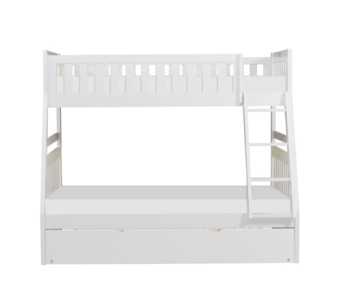 B2053TFW-1-R - Twin, Full Bunk Bed with Twin Trundle