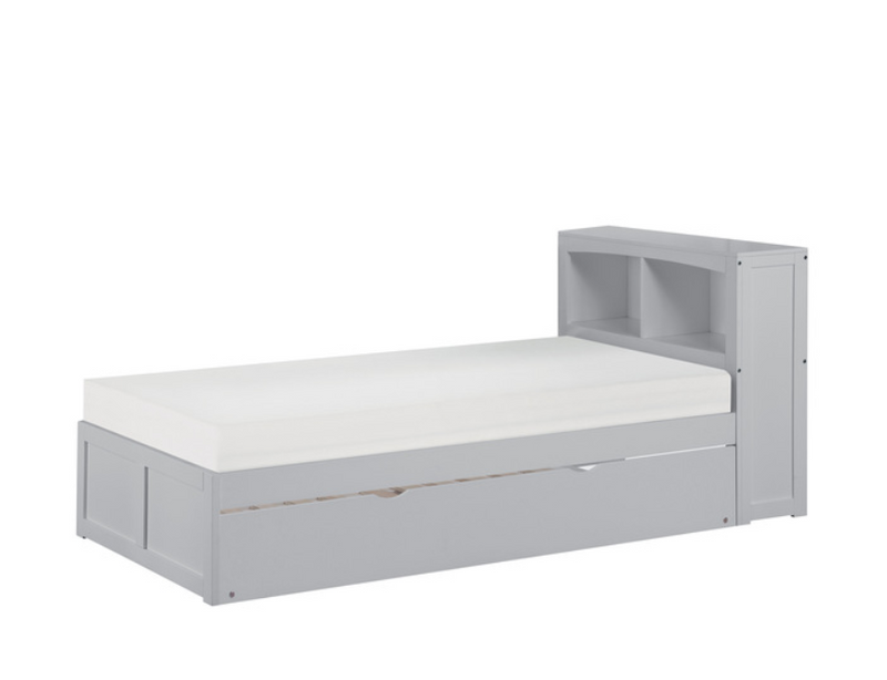 B2063BC-1R - Twin Bookcase Bed with Twin Trundle