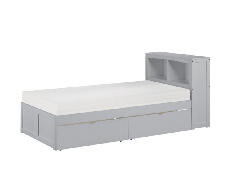 B2063BC-1T - Twin Bookcase Bed with Storage Boxes