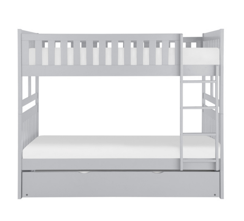 B2063FF-1-R - Full, Full Bunk Bed with Twin Trundle