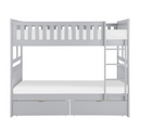 B2063FF-1-T - Full, Full Bunk Bed with Storage Boxes