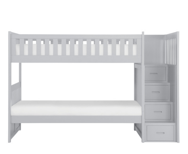 B2063SB-1 - Twin, Twin Step Bunk Bed