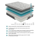 MT-G12CT - 12'' California King Twin Gel Mattress
